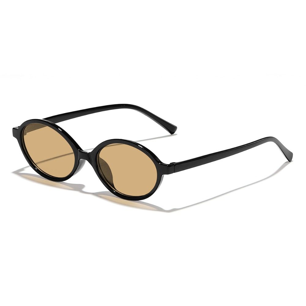 Gafas de sol redondas pequeñas con montura pequeña para hombre y mujer, lentes de viaje con protección UV400, ovaladas de plástico, nuevas: Gris