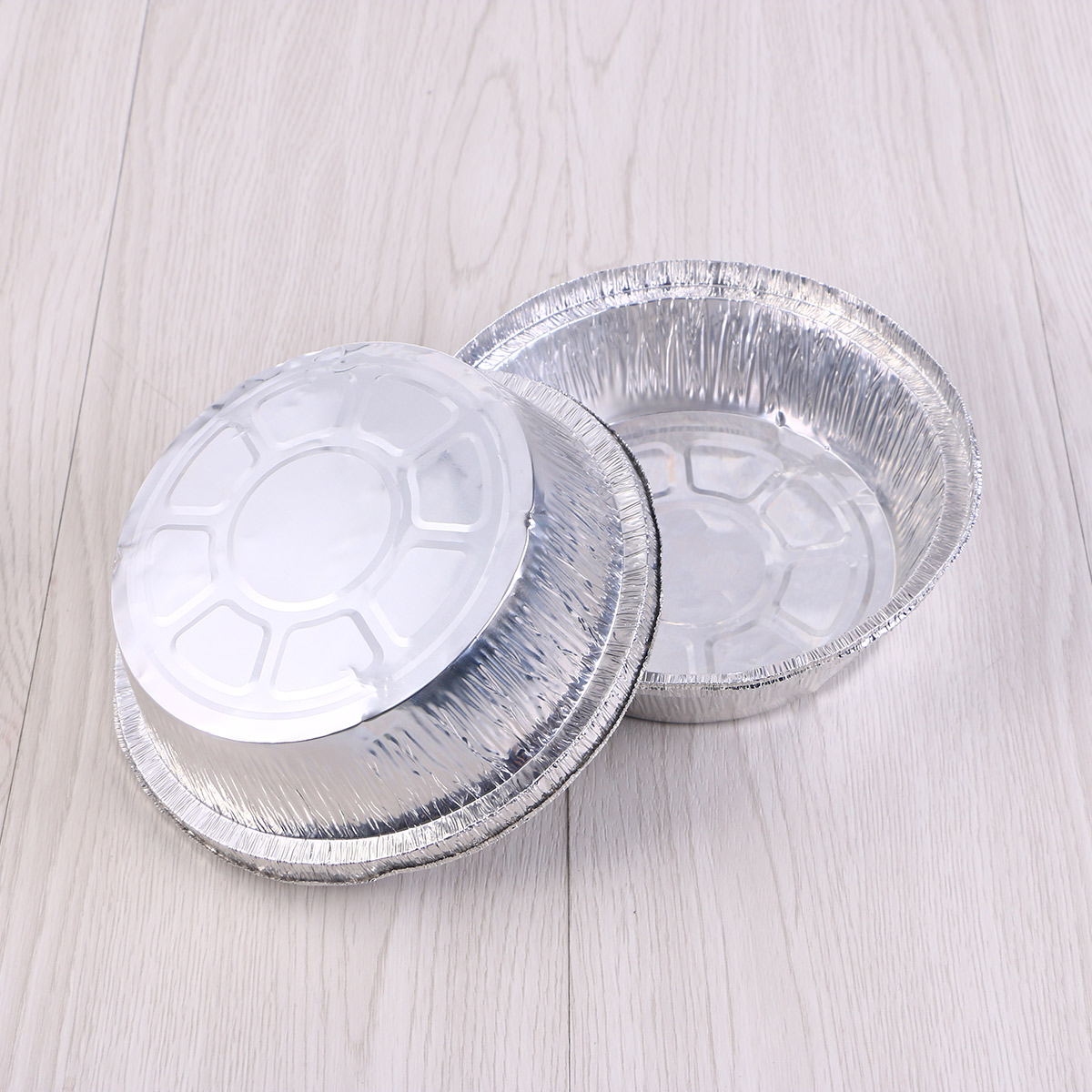 10 Pcs 6 Inch Ronde Vorm Wegwerp Duurzaam Aluminiumfolie Plaat Nemen Pannen Ideaal Voor Maaltijden Prep, taarten, Gebak, Vlees (Geen Deksels)