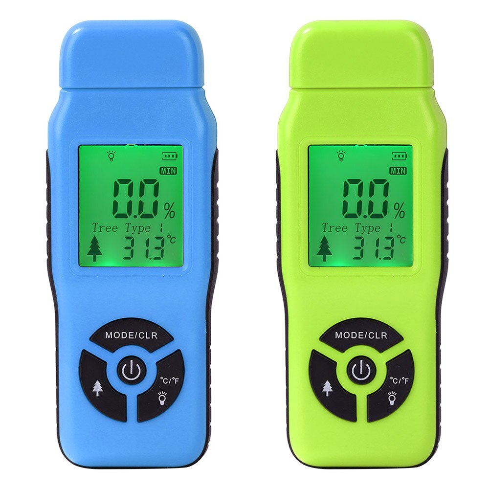 Digital Wood Moisture Meter Hygrometer Humidity Tester For Paper Plywood Wooden Materials Moisture Analyzer Range 2%~70%