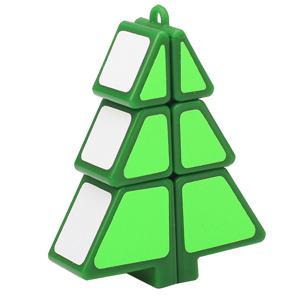 Cubo cubo magico albero di natale bambini educativi migliori giocattoli regalo apprendimento puzzle di plastica decorazioni natalizie: B