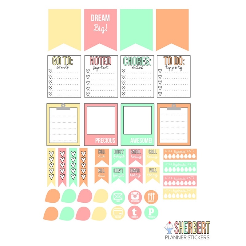 2 pcs/lot Weekly Water Tracker DIY Decoration Uncut Waterproof Paper Sticker Stationery Scrapbook Diary Planner Stickers