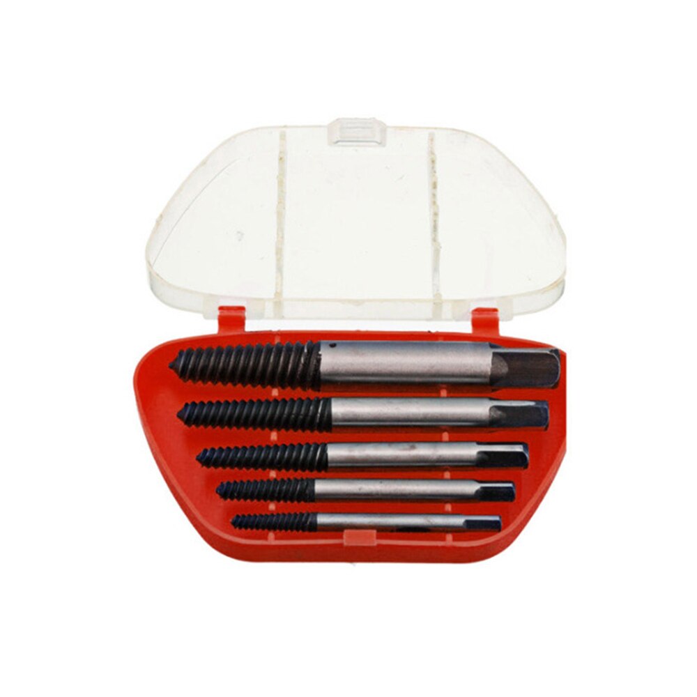 5pc Easy Out Damaged Tap Screw Extractor Drill Bit Broken Bolt Remover Tool for Kitchen Water Mixer Tap