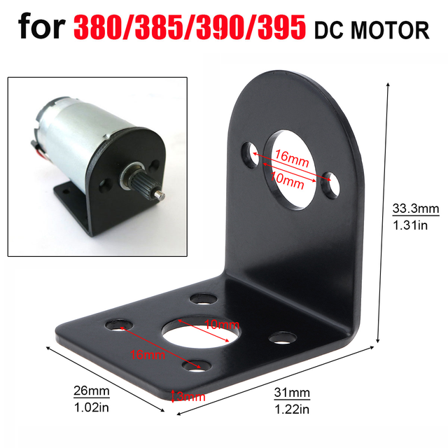 775 Motor Mount Bracket Universal Straight Plat Fixing Mounting Bracket for 750/755/775/795/895 DC Motor 28/35/42 Stepper Motor: POLISH