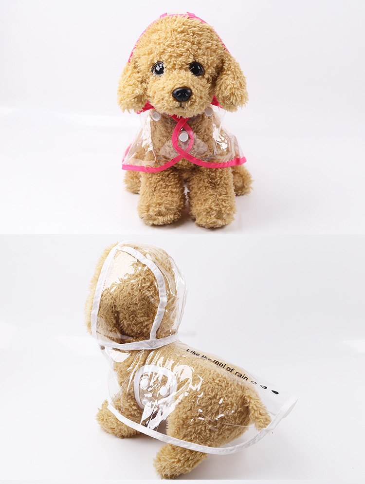 6 Style Pet Jacket Rain Dog Transparent Raincoat Adjuastable Waterproof Coat Small Medium Large Dogs Hooded Windproof For Dog
