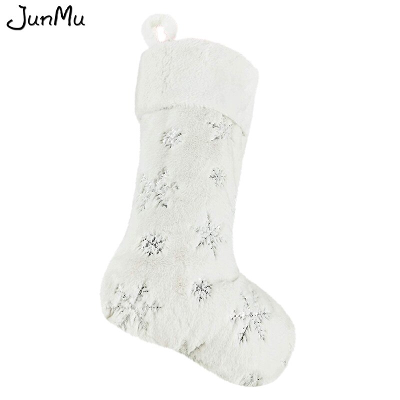Jupe pour arbre de noël, tapis à carreaux de buffle rouge et noir, 90cm, décorations pour sapin de noël: Christmas stocking B