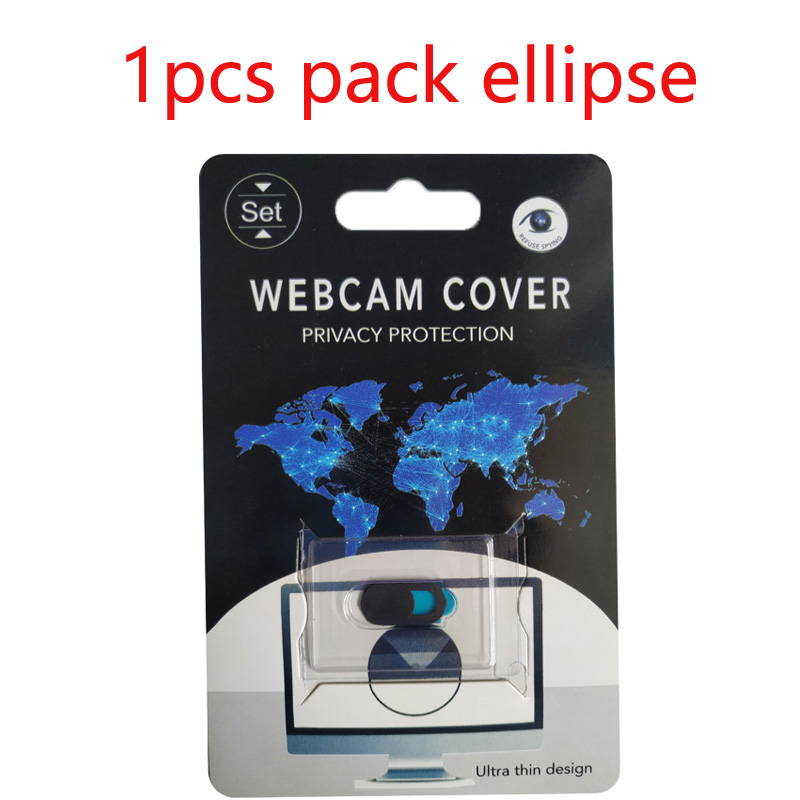 Universal WebCam Cover Ultra Thin Shutter Slider Camera Lens Cover For Web IPhone Macbook iPad Laptops Privacy Sticker: 1pcs pack Black