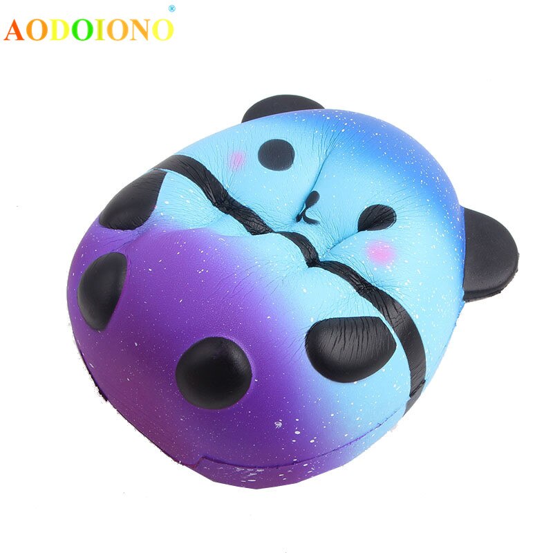 15cm Soft Cute Kawaii Galaxy White Panda Toy Slow Rising Squishy for Children Adult Relieves Stress Anxiety Home Squishies Decor