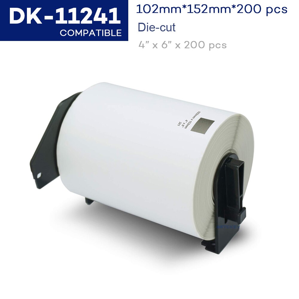 DK 1Roll Series Thermal Paper Compatible for Brother Label Printer White Paper DK22205 DK-22205 DK-11201 DK-11208 DK-11204: DK-11241