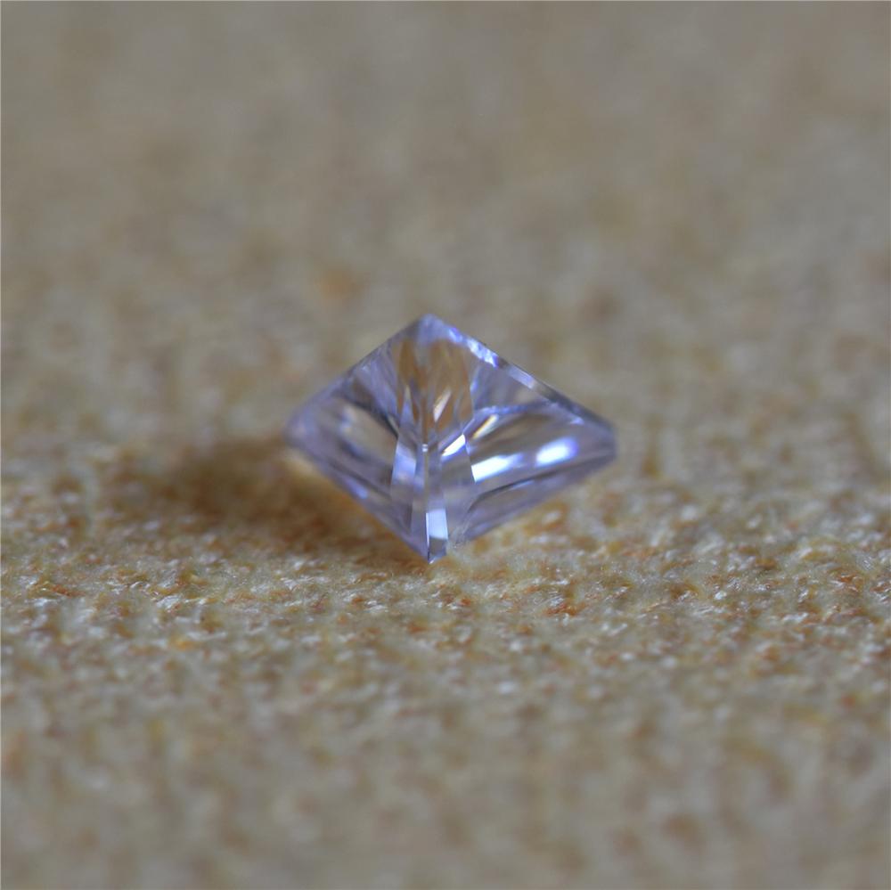 4.0x4.0mm trilliant corte moissanite pedra com ef branco cor vvs claridade