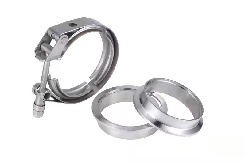 Stainless steel 1.75 inch male and female flange Quick release V band clamp flange kit V Band Clamps - Quick Release