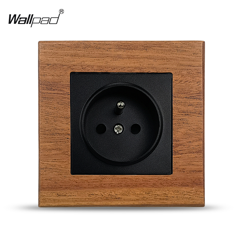 16A French Wall Socket with 2 USB TypeC EU Neutral Wood Outlet Poland Belgium Electrical Power Sockets and Switch 220V