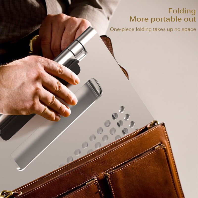 Adjustable Folding Aluminum Tablet Bracket Portable Laptop Stand Holder Desktop Holder Mounts Non-Slip Tablet Bracket
