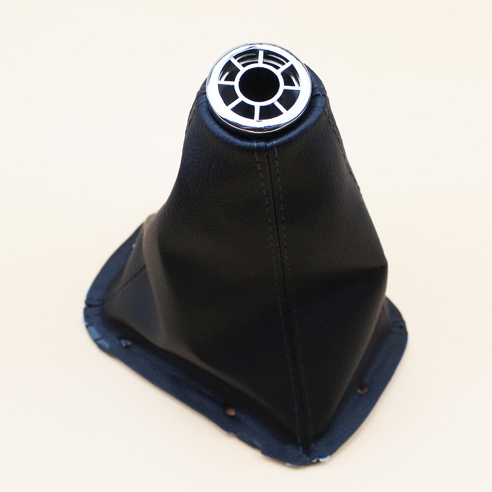 Auto Styling schalthebel abdeckung Chrom GANGWECHSEL KNOPF Stiefel Rahmen für TOYOTA AVENSIS T25 MK2 II 2003: Stiefel mit Rahmen