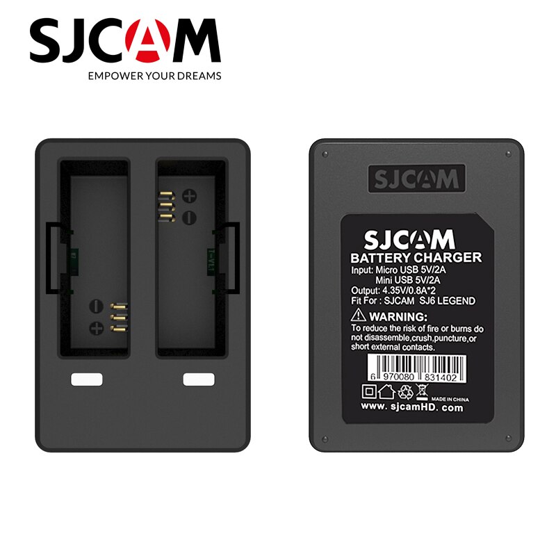 Sjcam SJ6 Dual Charger Voor Sjcam SJ6 Legend Sport Camera Accessoires