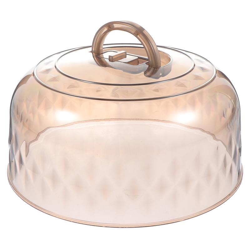 Transparent Food Cover Dust-Proof Plastic Round Dome Cake Fresh-Keeping Lids Snack Tray Display Cover Kitchen Tools