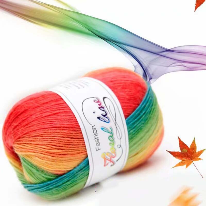 100 g/stk afrikaanse kant stof garen diy linten voor ambachten fancy wol garen hand breien
