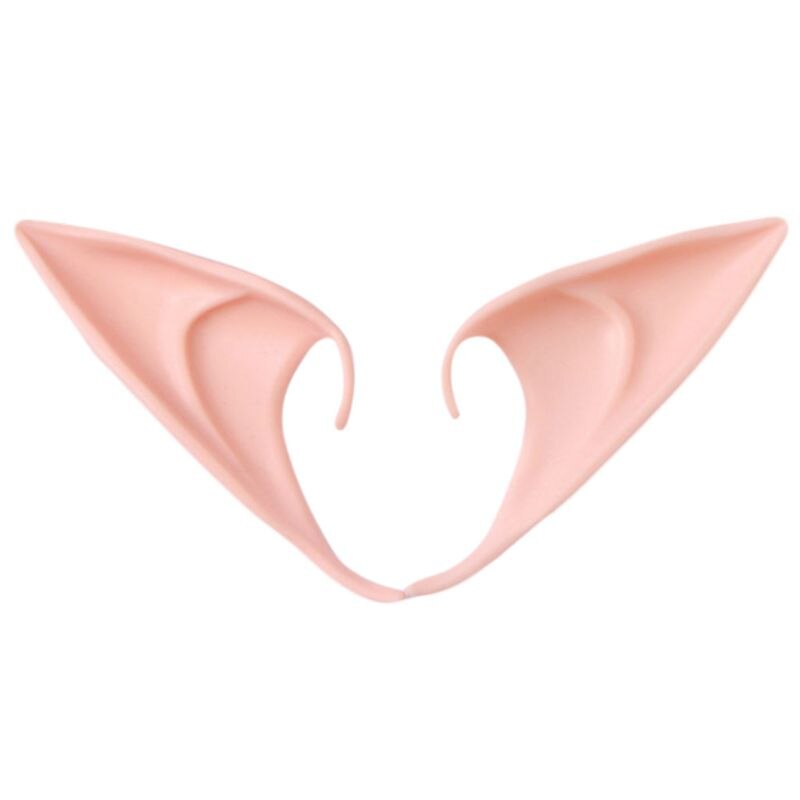 Masque Cosplay pointu oreilles d&#39;elfe en Latex, 1 paire, déguisement de fête de mascarade d&#39;halloween Q1FA