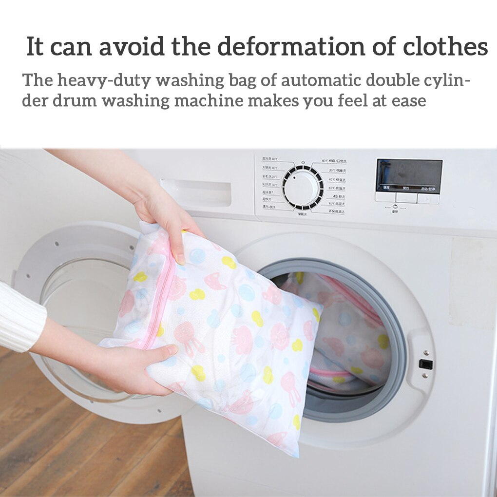 5 Size Mesh Waszak Polyester Wasserij Wassen Tassen Grof Netto Wasmand Wasserij Tassen Voor Wasmachines Mesh Beha tas
