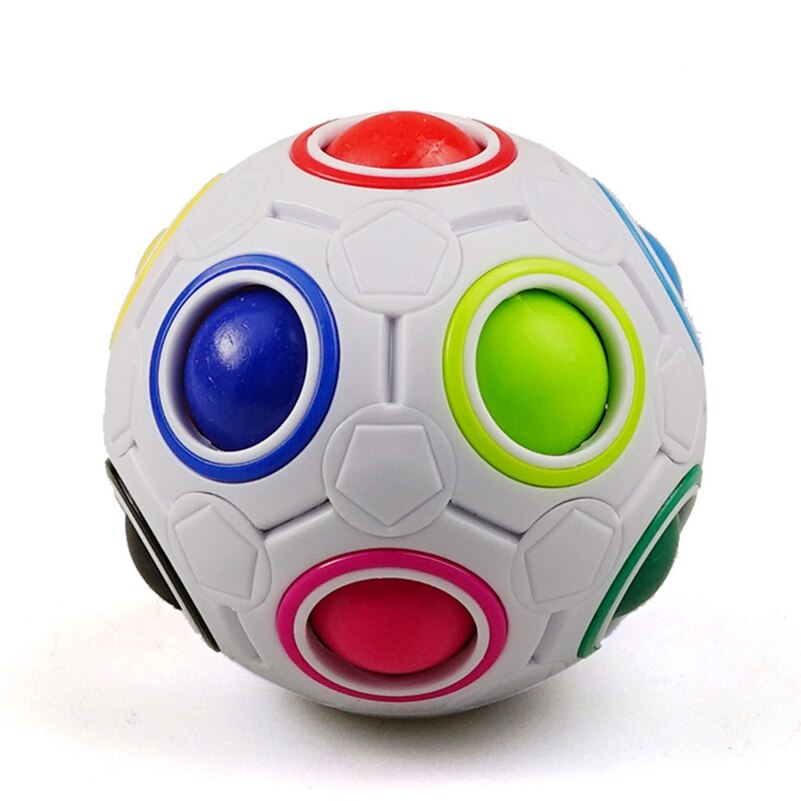 Yongjun Magic Cube Speed Rainbow Puzzles Ball Football cubo magico Educational Learning Toys for Children Kids Toys boy