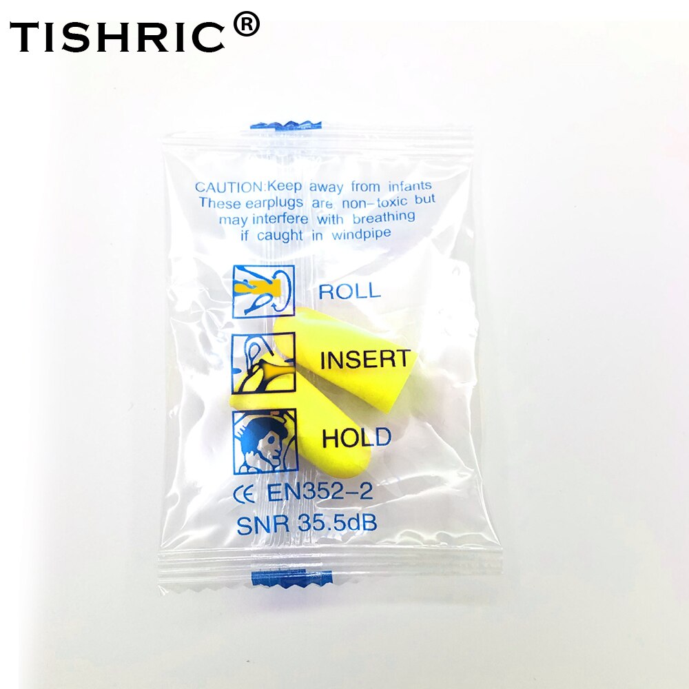 TISHRIC 100 Pairs Earplugs Sleep Noice Reduction Noise Cancelling 25dB Anti-noise Box For Travel/Sleep/Reading Ear Plugs: 100pairs Yellow Bag