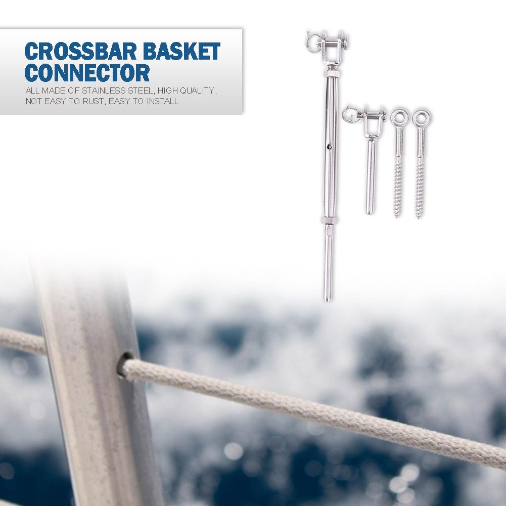 Tension Turnbuckle Toggles Screw Set 1/8 inch Stainless Steel Wire Railing Adjustable Rope Fitting Guardrail Accessories