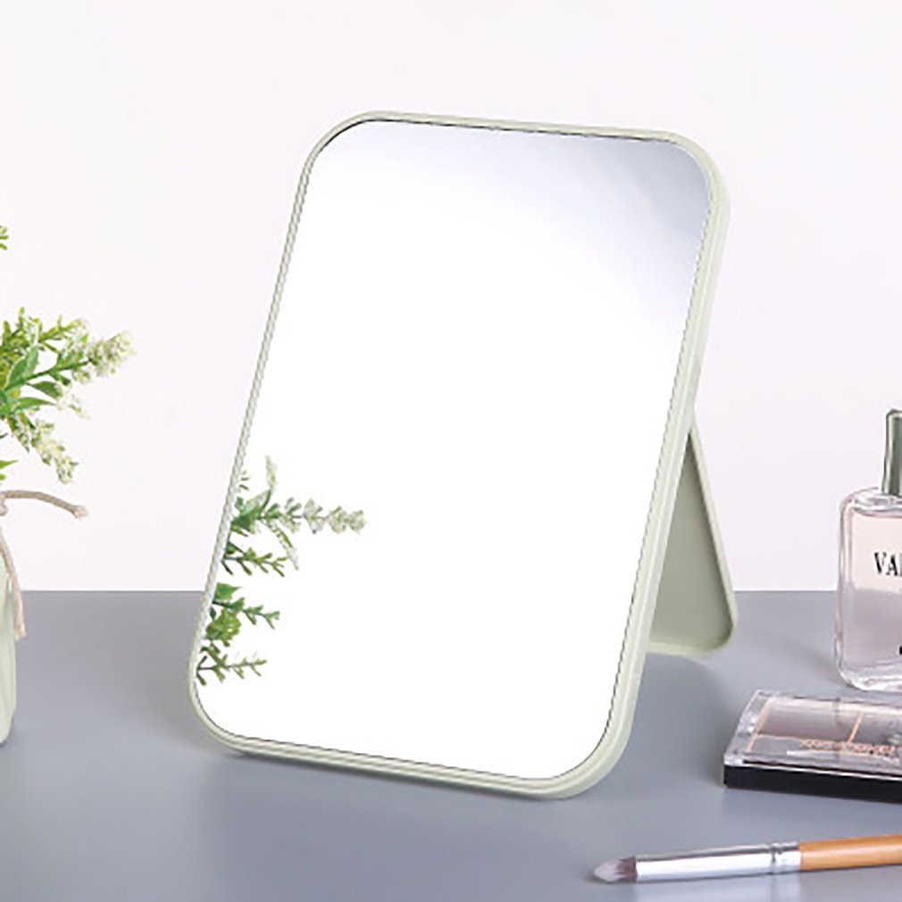 Miroir de maquillage pliant Portable grand carré haute définition miroir cosmétique Simple face facile à utiliser outil de maquillage de beauté Simple