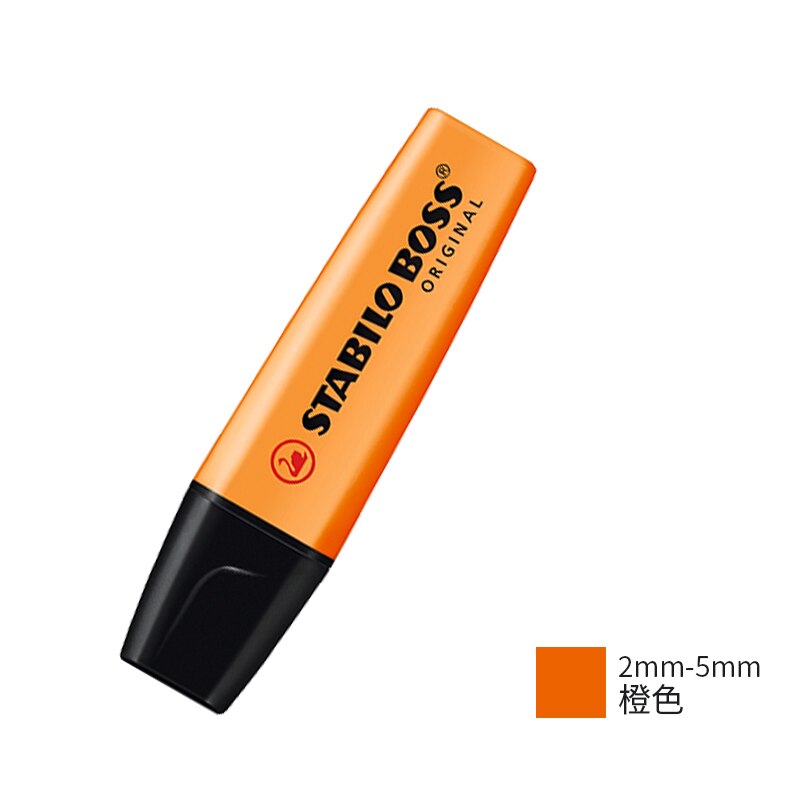 STABILO BOSS Pastel Highlighter Original Markers Environmental Pens For School Office Marking Focus Stationery 1Pcs: orange 1pcs
