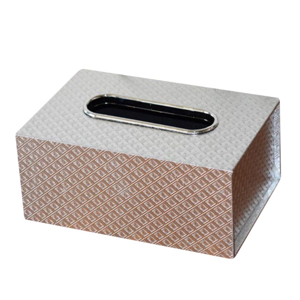 Leather Tissue Box European Napkin Tray Boxes Medium Leather Car Tissue Box Holder Box Case Pouch Table Tissue Holder