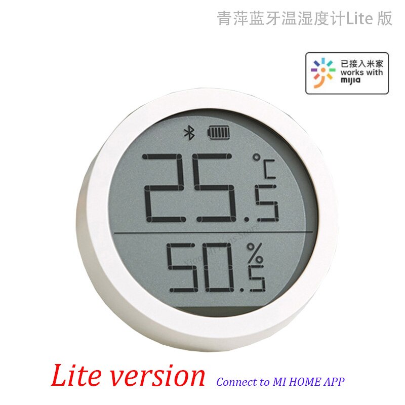 Xiaomi cleargrass qingping bluetooth-termometer hygrometer temperaturfuktighetssensor för apple siri homekit / mi mijia app hem: 1pc lite version