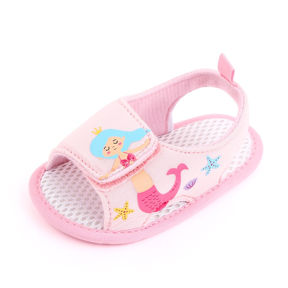 Baby Mädchen Schuhe für Sommer Schuh Kleine freundlicher Kleinkind Schuhe Carttoon Sterne Partei Prinzessin Schuhe Getriebe für 1 Jahr alt: Rosa / 0-6 Monate