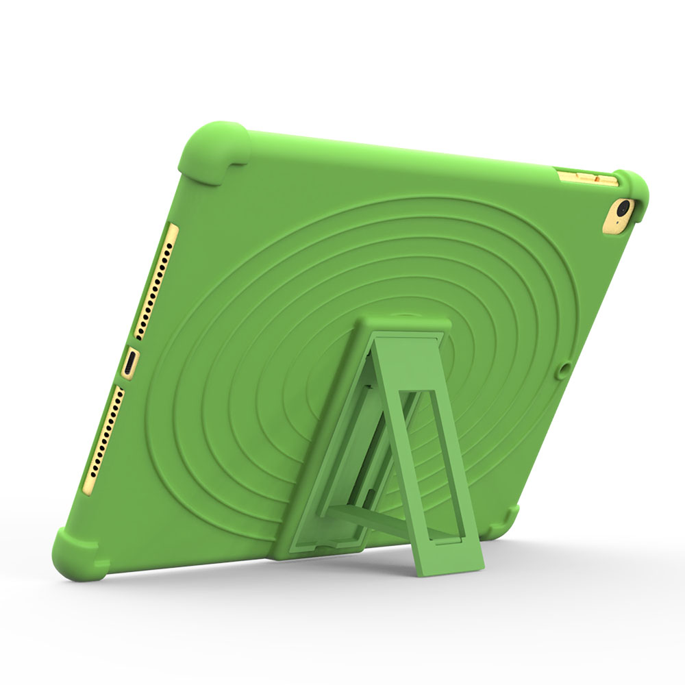 Funda de silicona suave para tableta de 9,7 pulgadas, protector de cuerpo completo de para funda de ipad air, para niños, ipad 5/6ª generación, ipad air 2 pro: Verde