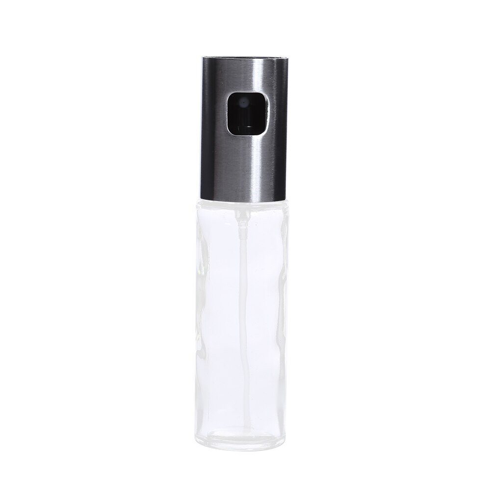 Stainless Steel Glass Oil Pump Spray Fine Bottle Olive Can Tool Pot Cooking