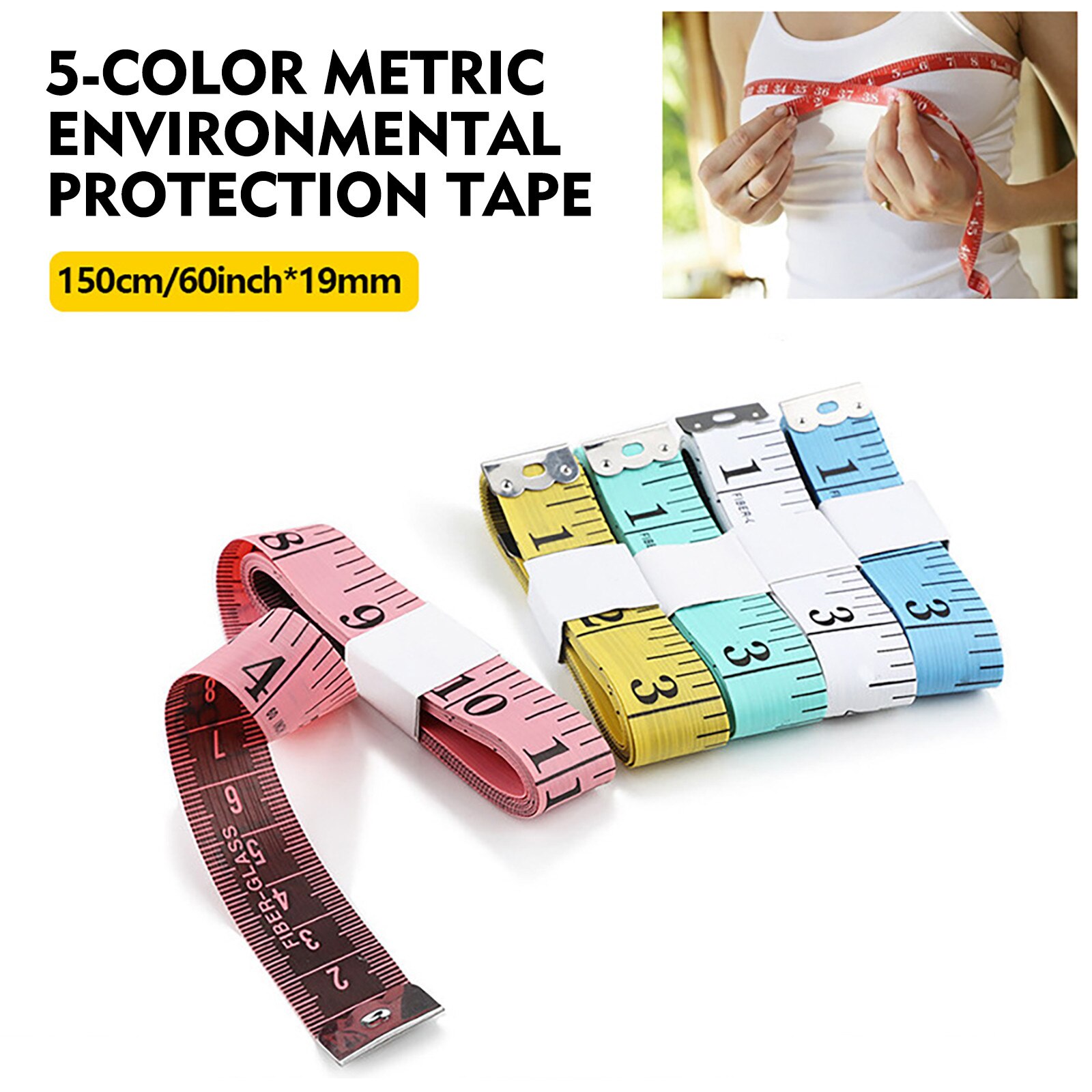 60 Inch/300Cm Diy Kleermaker Kleding Meetlint Platte Heerser Centimeter Meter Naaien Meetlint Doek Heerser zachte Tape