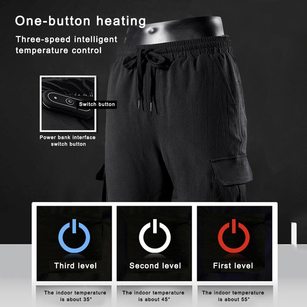 Pantalon chauffant électrique pour hommes et femmes, sous-vêtements isolants, avec couche de Base chauffante intelligente, pour Camping et randonnée