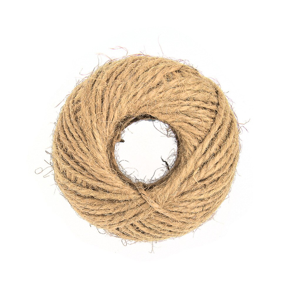 1 rol 2mm 30m jute touw natuurlijke sisal rustieke labels wikkel bruiloft decoratie knutselen gedraaid touw touw koord feestbenodigdheden