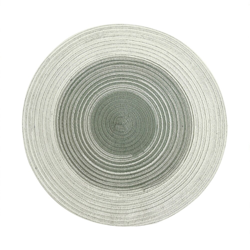 Napperon rond tissé antidérapant 18-38cm, sous-verre isolant, rembourré, tasse, tapis de Table, décoration de maison, serviette, accessoires de cuisine: dark gray / 18cm