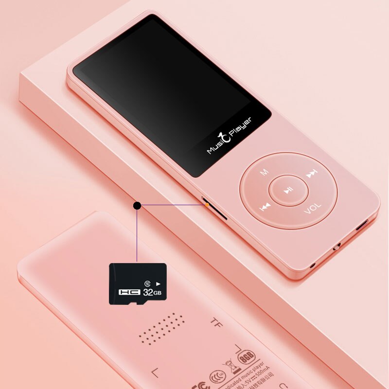 IQQ Version Ultrathin MP3 Player X02 Built-in 40G and Speakers can play 80H Lossless portable walkman with radio /FM/ record