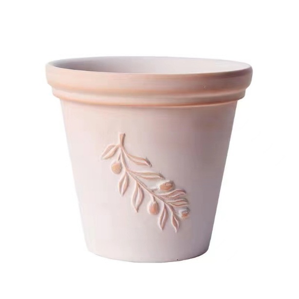Red Pottery Pot Outdoor Flower Pots Breathable Rose Succulent Plant Planters Garden Supplies