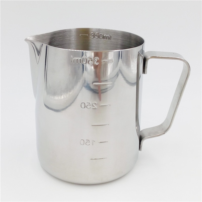 Praktische Rvs Espresso Pitcher Barista 350 ml/600 ml Keuken Craft Schaal Koffie Latte Melk Opschuimen Jug