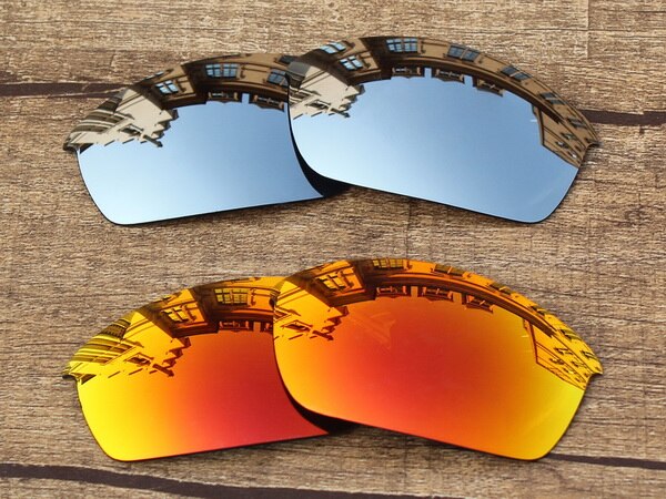 Vonxyz 20 + Farbe Entscheidungen Polarisierte Ersatz Linsen für-Oakley Flak Jacke Rahmen: Chrome and Ruby