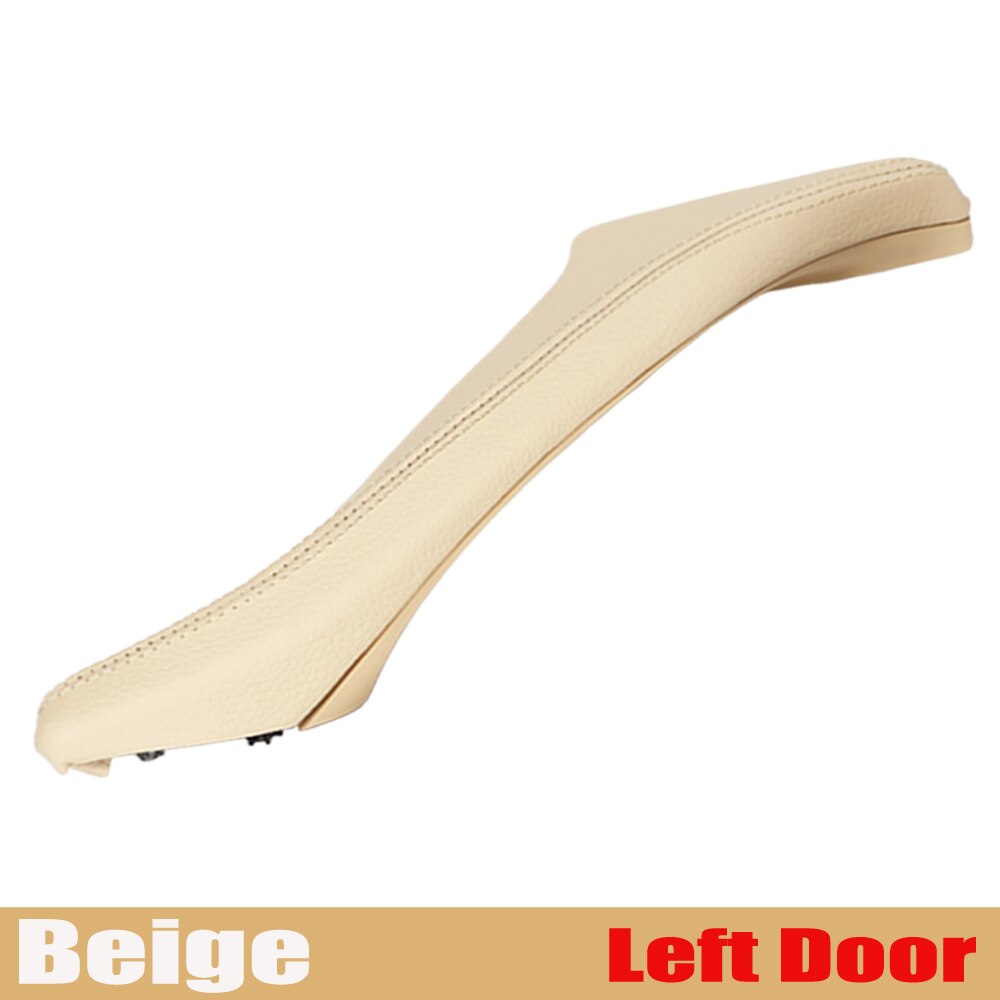 Wnętrze drzwi pasażera skóra uchwyt robić holowania montażbyć winnym dla BMW serii 5 F10 F11 F18 520i 523i 525i 528i 535i: Beige-lewo