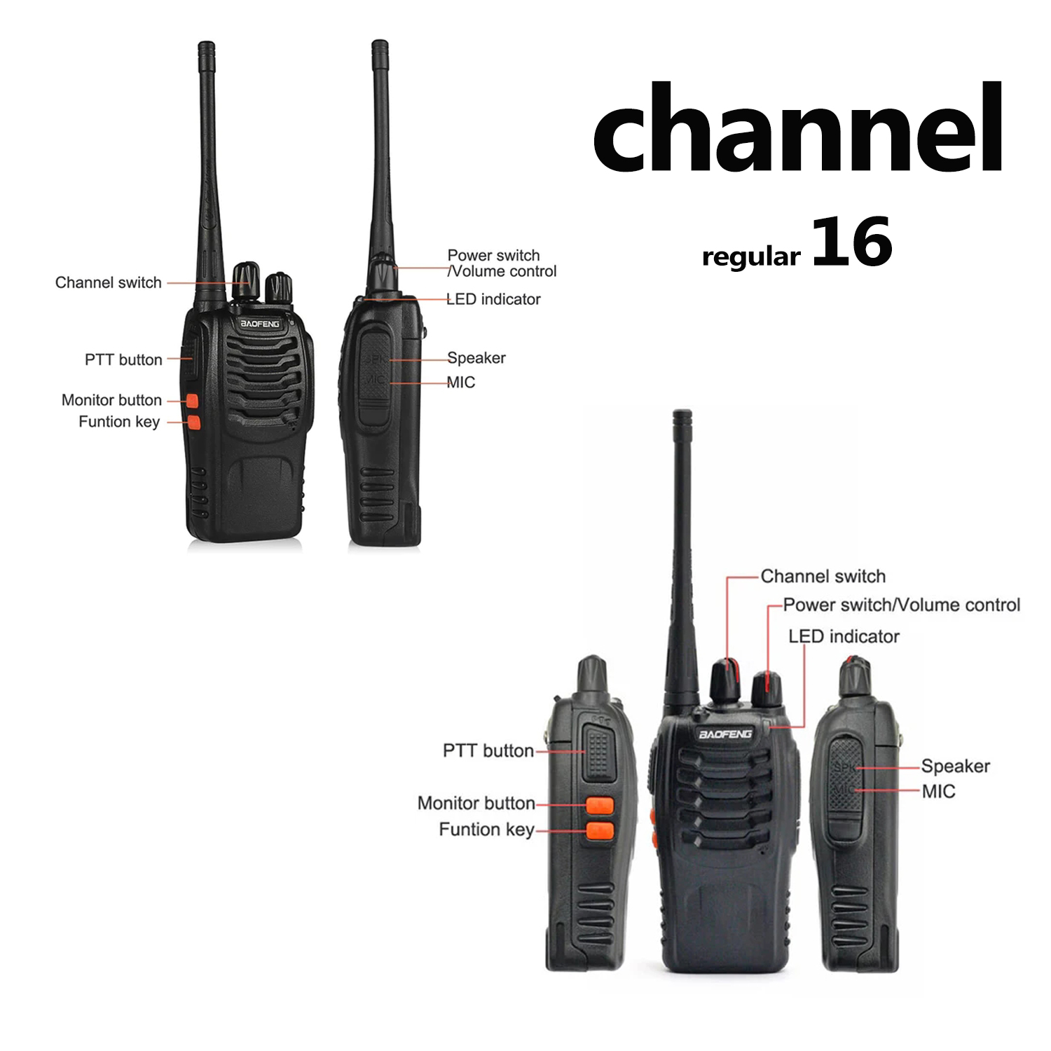6 szt. BF-888S Baofeng 5km daleki zasięg Walkie Talkie UHF 400-470MHz Ham dwukierunkowy kanał radiowy 16 do samodzielnego podróżowania