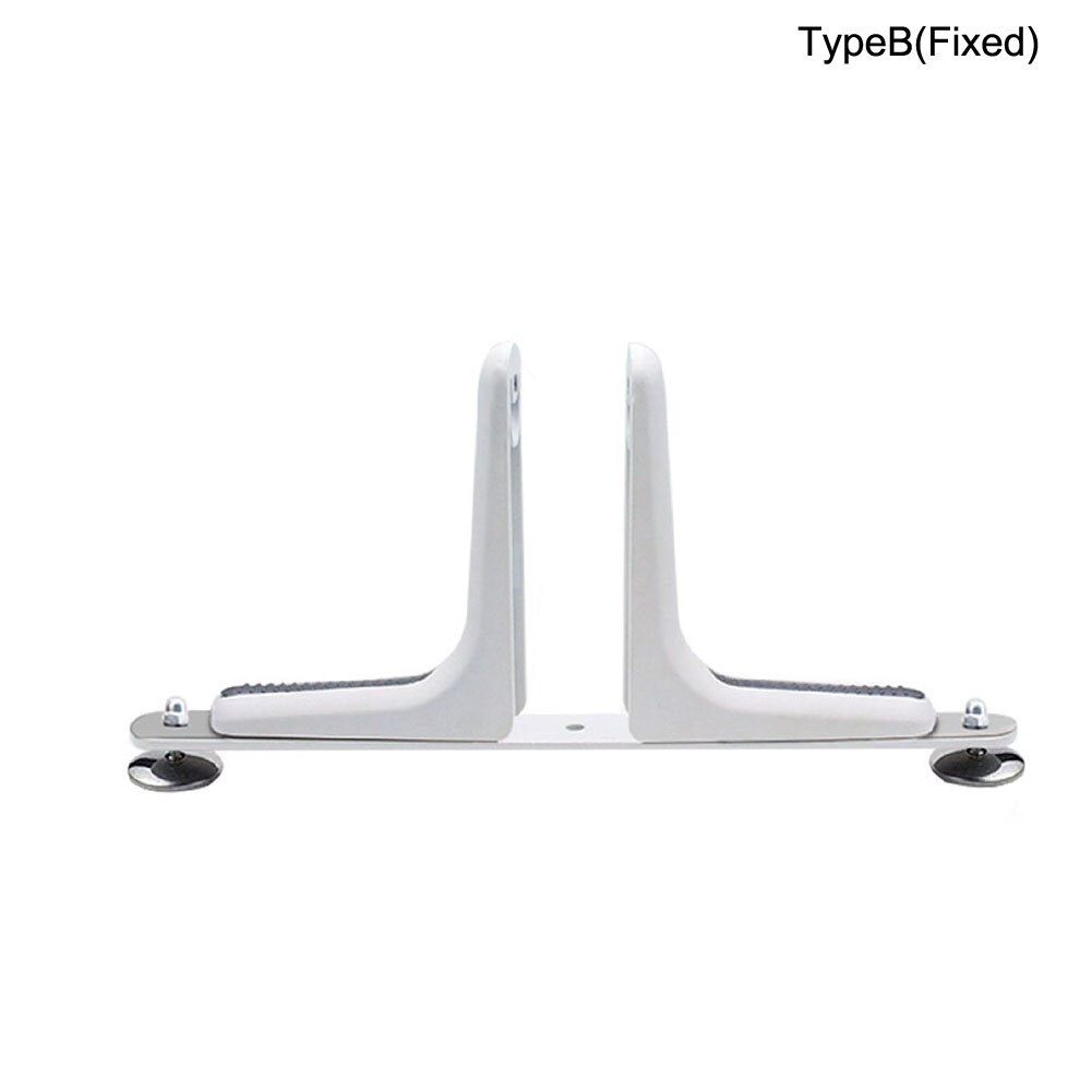 1pc Room Divider Movable Wheel Home Office Feet Hotel Easy Install Aluminum Alloy Partition Stable Privacy Screen Holder Modern: white / Fixed