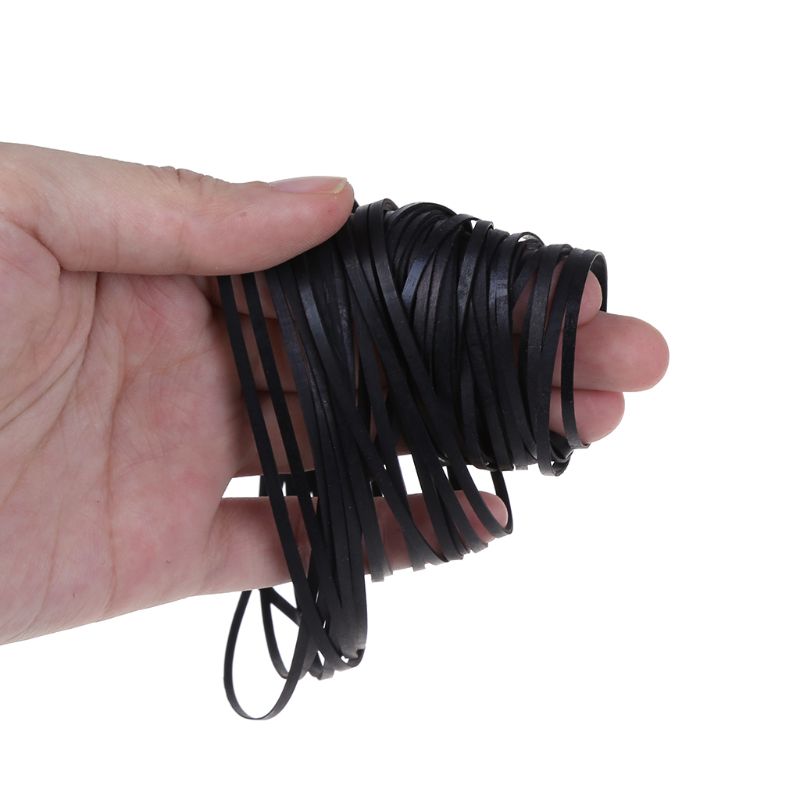 50Pcs Universal Mix Cassette Tape Machine Belts Assorted Common Drive Flat Rubber Belt for CD DVD Recorders Walkman