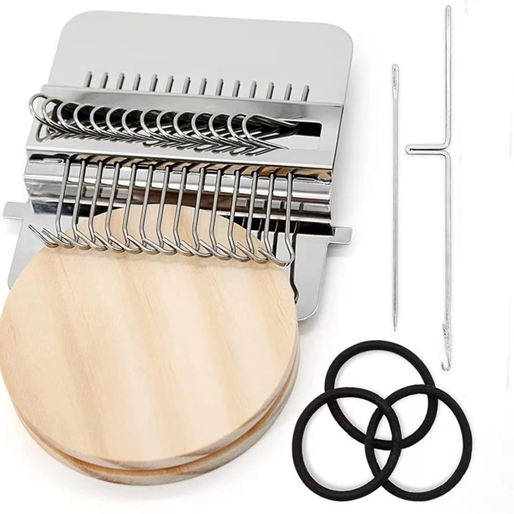뜨개실 Crochet Mini Knitting Machine Small Loom Machine Tools Easy To Carry Small Loom Household Knitting Machine For Mending Socks