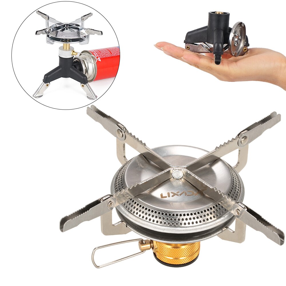 Lixada 3500W Outdoor Camping Picnic Gas Stove 캠핑용품 Hiking Picnic Ultralight Cooking Gas Burner Camping Accessories