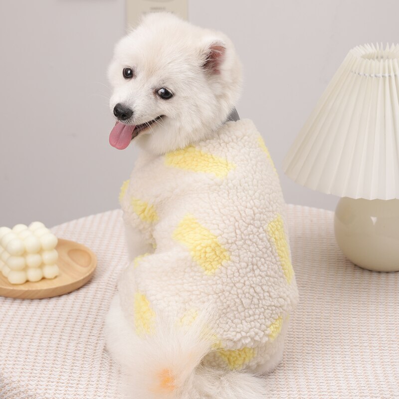 Dog Hoodie Fleece Coat Outfit Winter Doggie Puppy Small Dog Clothes Yorkshire Pomeranian Bichon Poodle Schnauzer Clothing: C / S