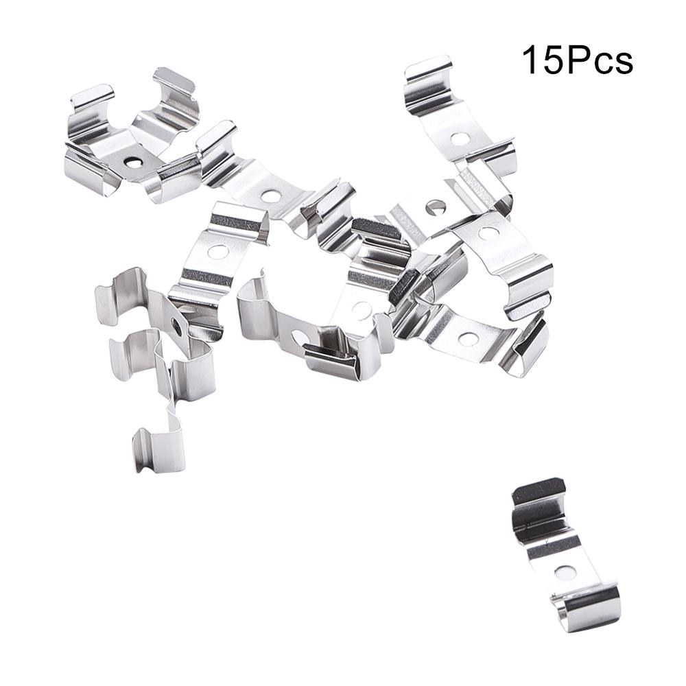 15~100pcs T4 T5 T8 U Clip Holder for Lamp Bracket Lampholder Stainless Steel Fixing Clips Lighting Accessories: For T8 Lamp x15pcs