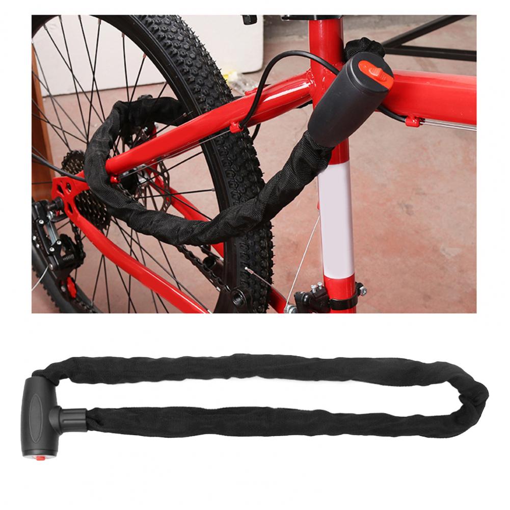 Bicycle Lock Canvas Bike Lock Manganese Steel Folding Good Toughness Bike Chain Lock