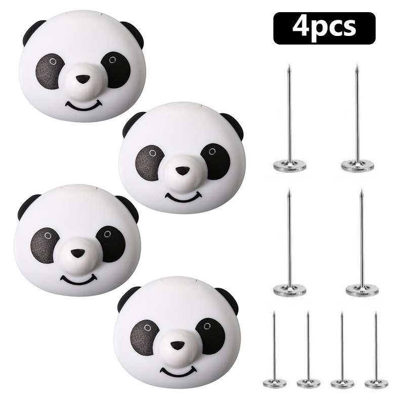 4/8 Stuks Panda Quilt Stand Antislip Nordic Clips Voor Laken Deken Clip Wasknijpers Covers sluiting Clip Houder: 4pcs panda